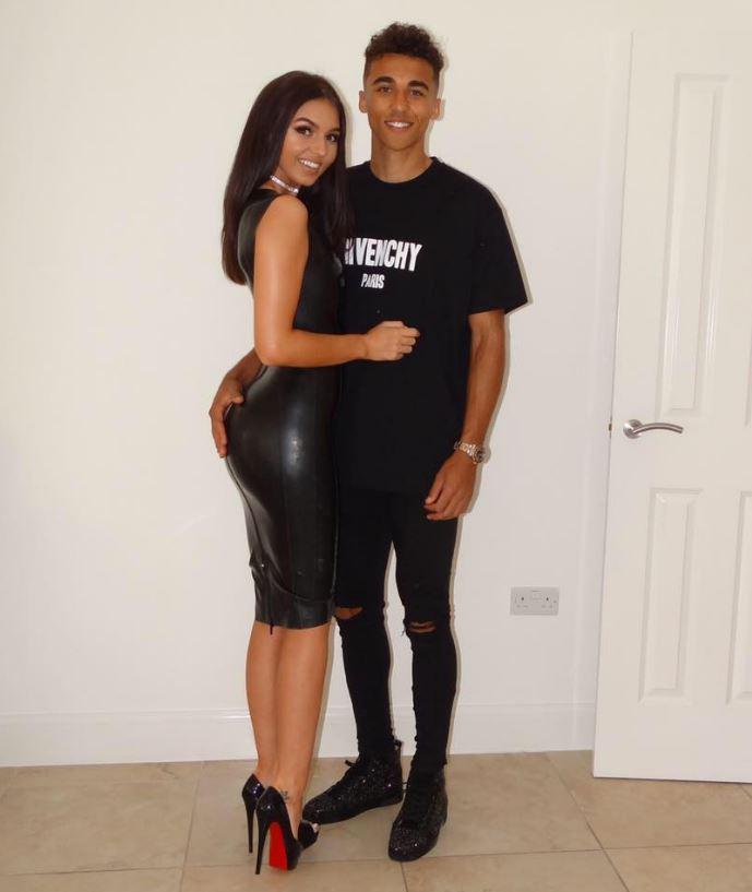Calvert Lewin and his girlfriend Meg Taylor-Lilley